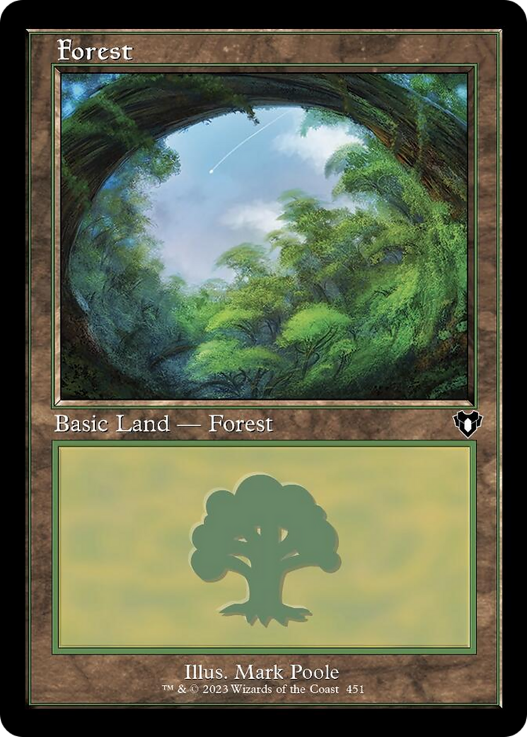 Forest (451) (Retro) [Commander Masters] | Kessel Run Games Inc. 