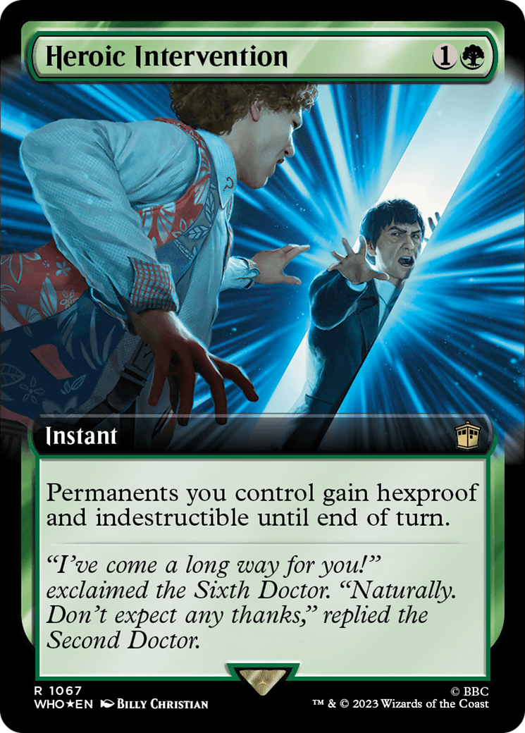 Heroic Intervention (Extended Art) (Surge Foil) [Doctor Who] | Kessel Run Games Inc. 