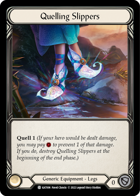 Quelling Slippers [KAT006] (Outsiders Katsu Blitz Deck) | Kessel Run Games Inc. 