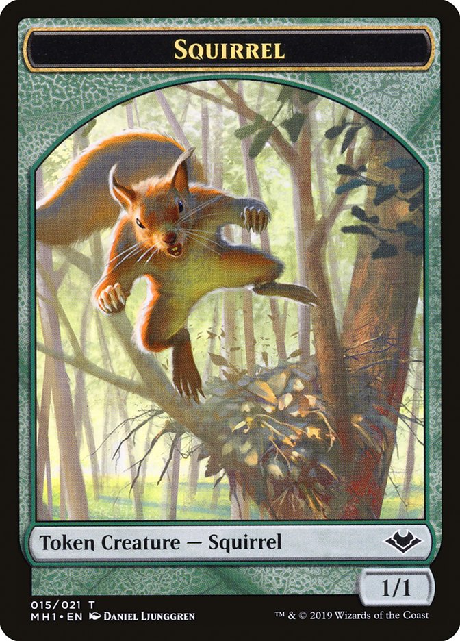 Soldier (004) // Squirrel (015) Double-Sided Token [Modern Horizons Tokens] | Kessel Run Games Inc. 