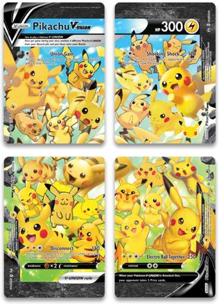 Pikachu V-UNION (Set of 4) [Sword & Shield: Black Star Promos] | Kessel Run Games Inc. 