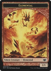Elemental (008) // Serra the Benevolent Emblem (020) Double-Sided Token [Modern Horizons Tokens] | Kessel Run Games Inc. 