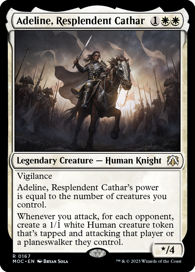 Adeline, Resplendent Cathar [March of the Machine Commander] | Kessel Run Games Inc. 