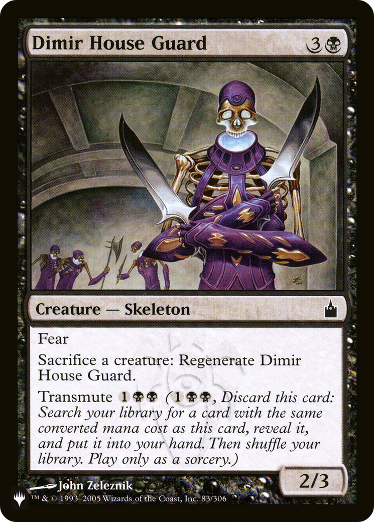 Dimir House Guard [The List Reprints] | Kessel Run Games Inc. 