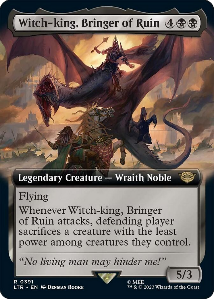 Witch-king, Bringer of Ruin (Extended Alternate Art) [The Lord of the Rings: Tales of Middle-Earth] | Kessel Run Games Inc. 