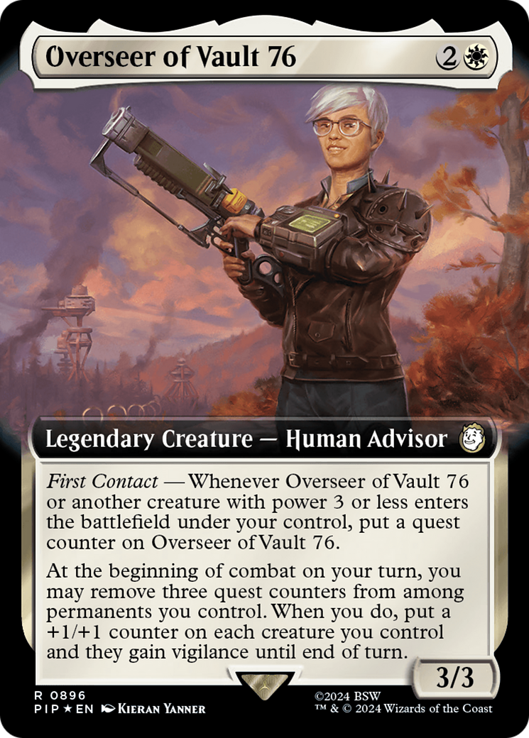 Overseer of Vault 76 (Extended Art) (Surge Foil) [Fallout] | Kessel Run Games Inc. 