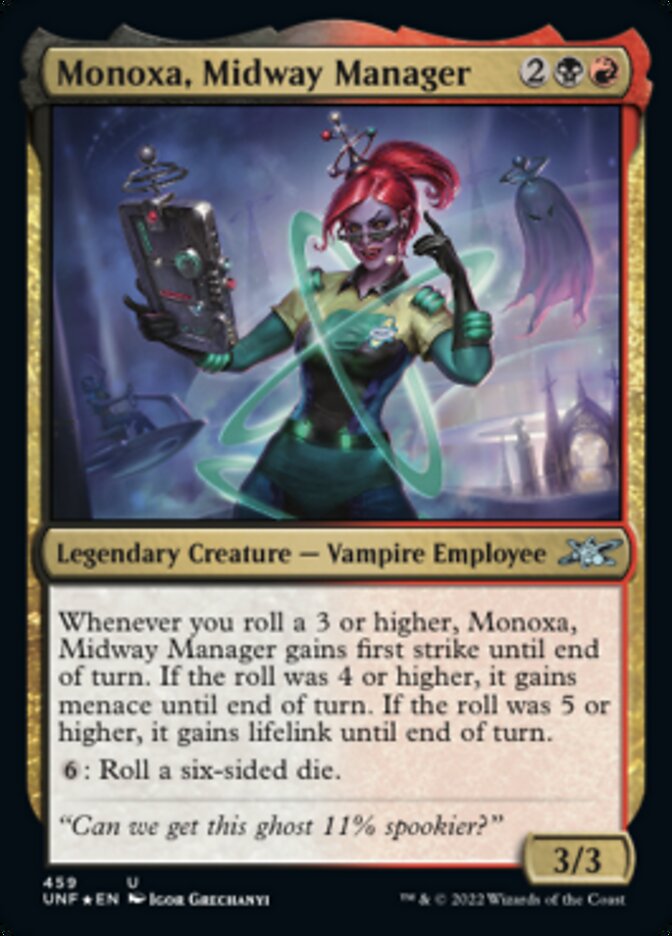 Monoxa, Midway Manager (Galaxy Foil) [Unfinity] | Kessel Run Games Inc. 