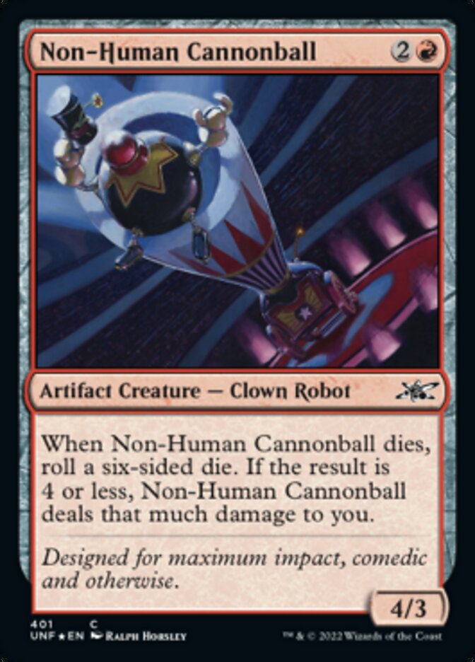 Non-Human Cannonball (Galaxy Foil) [Unfinity] | Kessel Run Games Inc. 