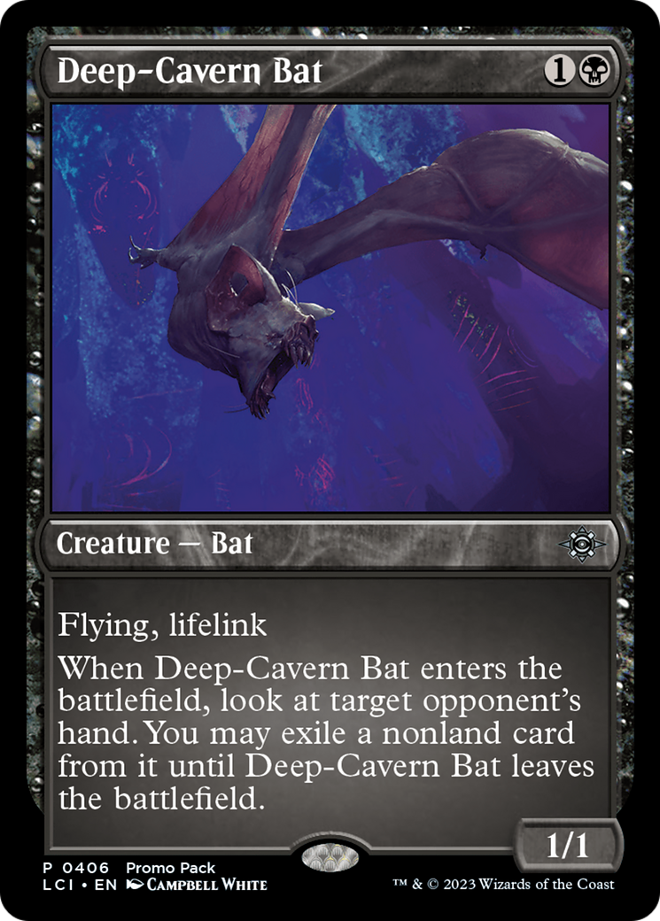 Deep-Cavern Bat [The Lost Caverns of Ixalan Promos] | Kessel Run Games Inc. 