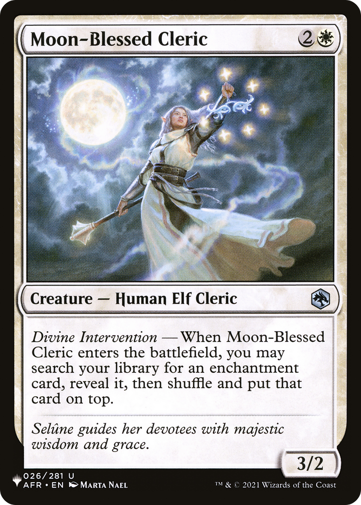 Moon-Blessed Cleric [The List Reprints] | Kessel Run Games Inc. 