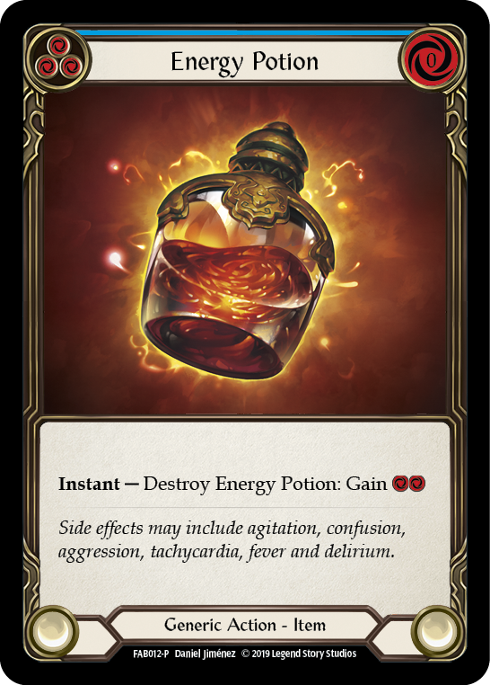 Energy Potion [FAB012-P] (Promo)  1st Edition Cold Foil | Kessel Run Games Inc. 