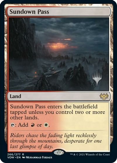 Sundown Pass (Promo Pack) [Innistrad: Crimson Vow Promos] | Kessel Run Games Inc. 