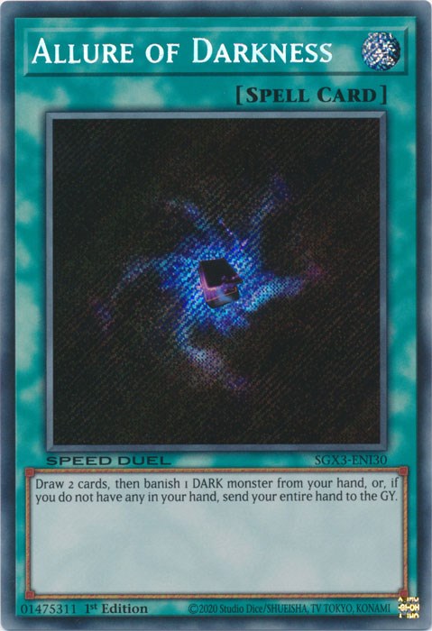 Allure of Darkness [SGX3-ENI30] Secret Rare | Kessel Run Games Inc. 