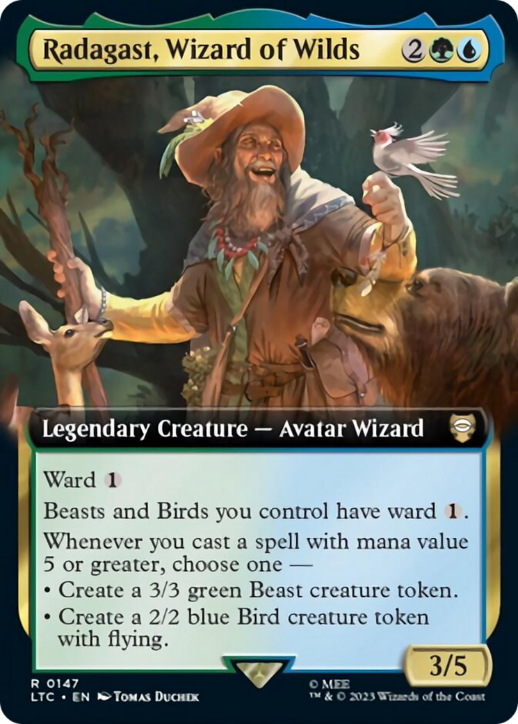 Radagast, Wizard of Wilds (Extended Art) [The Lord of the Rings: Tales of Middle-Earth Commander] | Kessel Run Games Inc. 