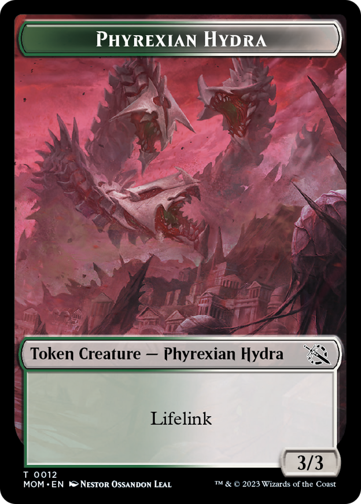 Phyrexian Hydra Token (12) [March of the Machine Tokens] | Kessel Run Games Inc. 