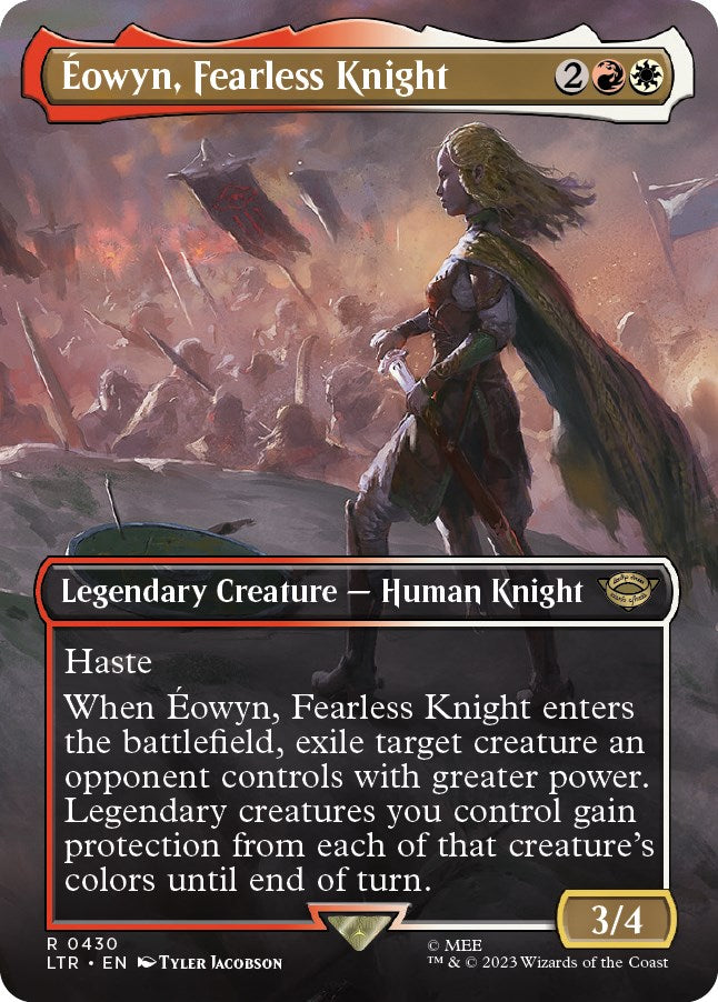 Eowyn, Fearless Knight (Borderless Alternate Art) [The Lord of the Rings: Tales of Middle-Earth] | Kessel Run Games Inc. 