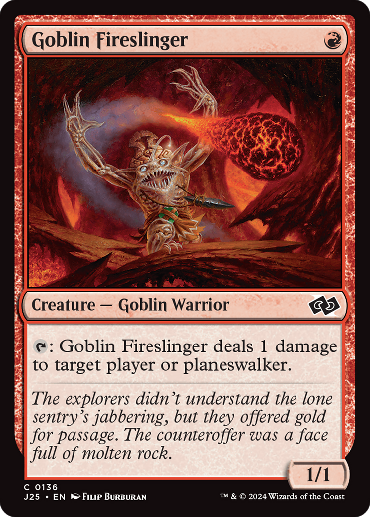 Goblin Fireslinger [Foundations Jumpstart] | Kessel Run Games Inc. 