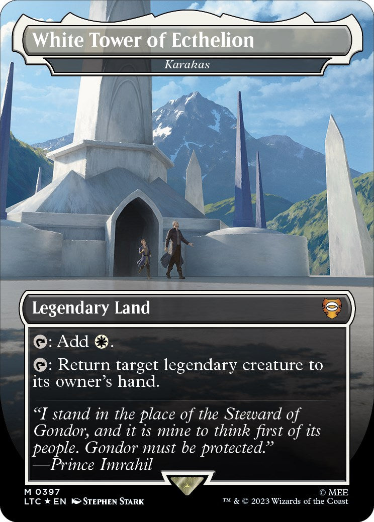 White Tower of Ecthelion - Karakas (Surge Foil Realms and Relics) [The Lord of the Rings: Tales of Middle-Earth Commander] | Kessel Run Games Inc. 