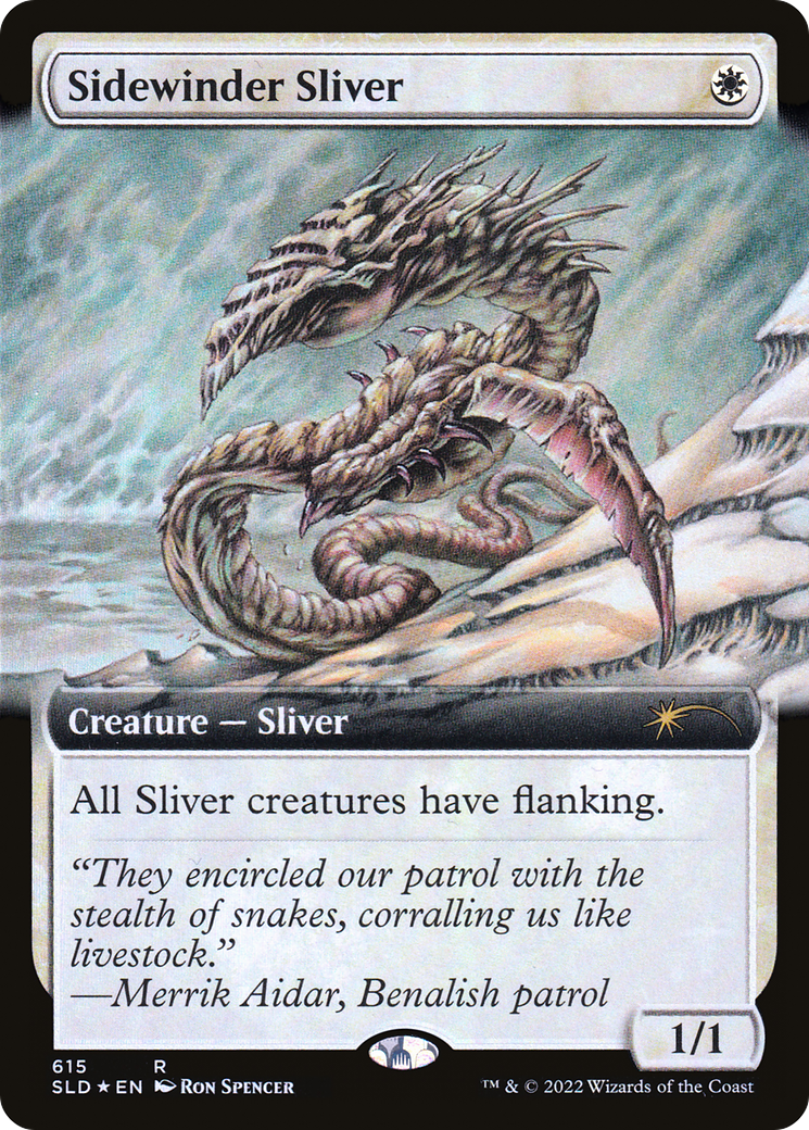 Sidewinder Sliver (Extended Art) [Secret Lair Drop Promos] | Kessel Run Games Inc. 