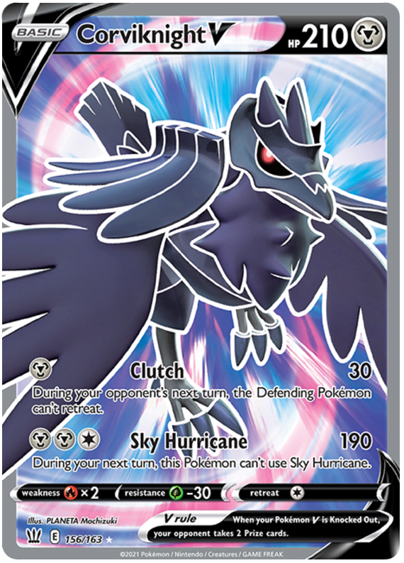 Corviknight V (156/163) [Sword & Shield: Battle Styles] | Kessel Run Games Inc. 