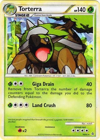 Torterra (10/95) (Cracked Ice Holo) [HeartGold & SoulSilver: Unleashed] | Kessel Run Games Inc. 