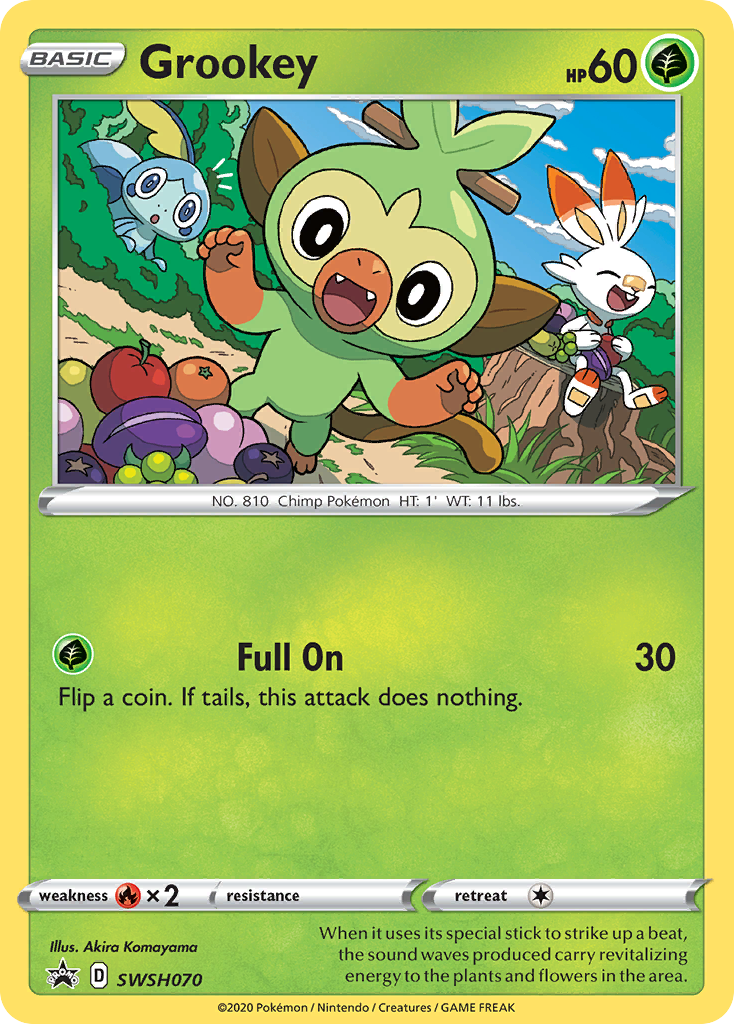 Grookey (SWSH070) [Sword & Shield: Black Star Promos] | Kessel Run Games Inc. 