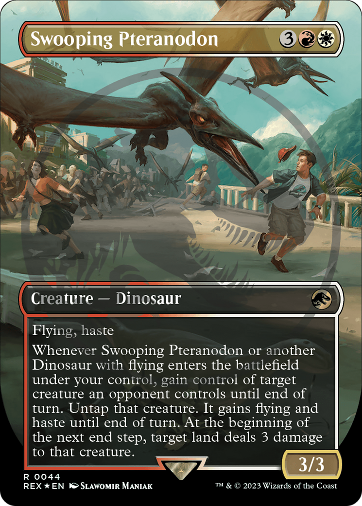 Swooping Pteranodon (Emblem) (Borderless) [Jurassic World Collection Tokens] | Kessel Run Games Inc. 