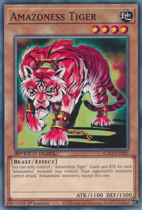 Amazoness Tiger [SGX3-END03] Common | Kessel Run Games Inc. 