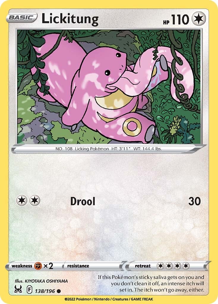 Lickitung (138/196) [Sword & Shield: Lost Origin] | Kessel Run Games Inc. 