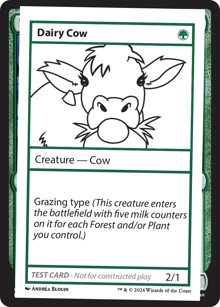 Dairy Cow [Mystery Booster 2 Playtest Cards] | Kessel Run Games Inc. 