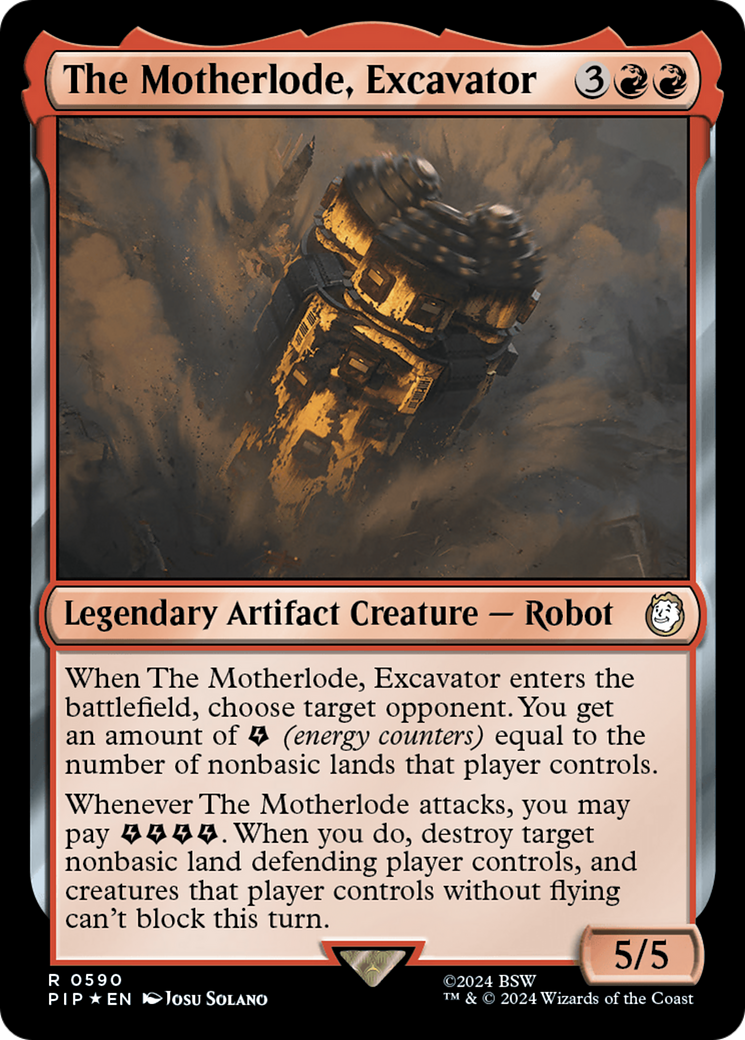 The Motherlode, Excavator (Surge Foil) [Fallout] | Kessel Run Games Inc. 