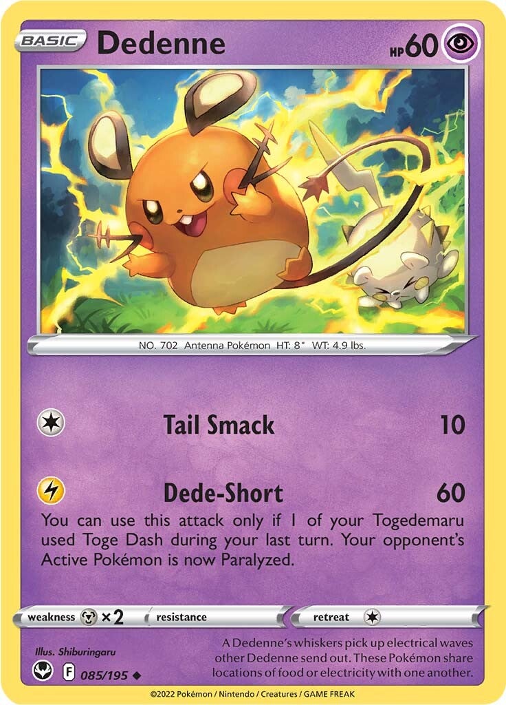 Dedenne (085/195) [Sword & Shield: Silver Tempest] | Kessel Run Games Inc. 