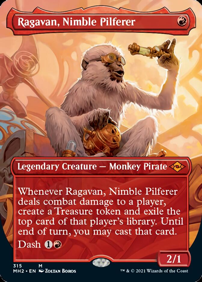 Ragavan, Nimble Pilferer (Borderless Alternate Art) [Modern Horizons 2] | Kessel Run Games Inc. 