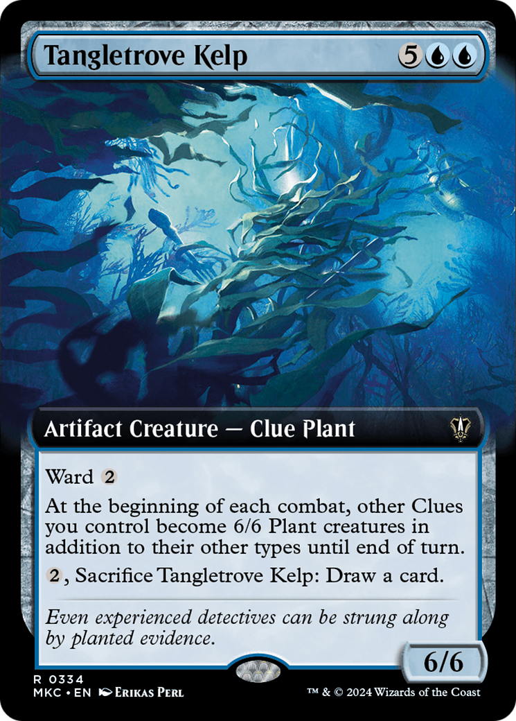 Tangletrove Kelp (Extended Art) [Murders at Karlov Manor Commander] | Kessel Run Games Inc. 