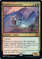 Sarinth Greatwurm (Promo Pack) [The Brothers' War Promos] | Kessel Run Games Inc. 