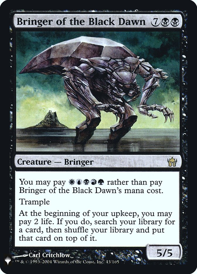 Bringer of the Black Dawn [Mystery Booster] | Kessel Run Games Inc. 