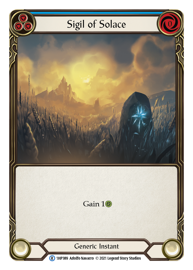 Sigil of Solace (Blue) [1HP389] (History Pack 1) | Kessel Run Games Inc. 