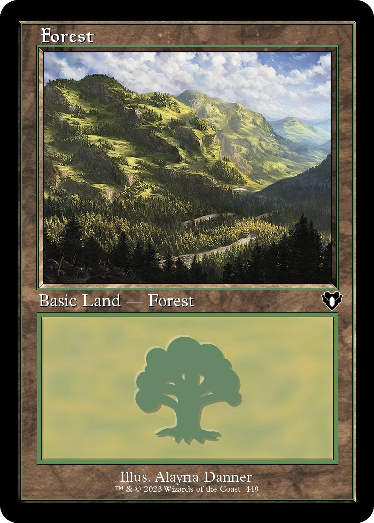 Forest (449) (Retro) [Commander Masters] | Kessel Run Games Inc. 