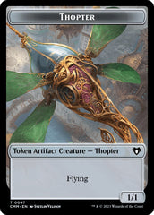 Thopter // Emblem - Daretti, Scrap Savant Double-Sided Token [Commander Masters Tokens] | Kessel Run Games Inc. 