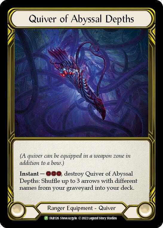 Quiver of Abyssal Depths (Golden) [FAB126] (Promo)  Cold Foil | Kessel Run Games Inc. 