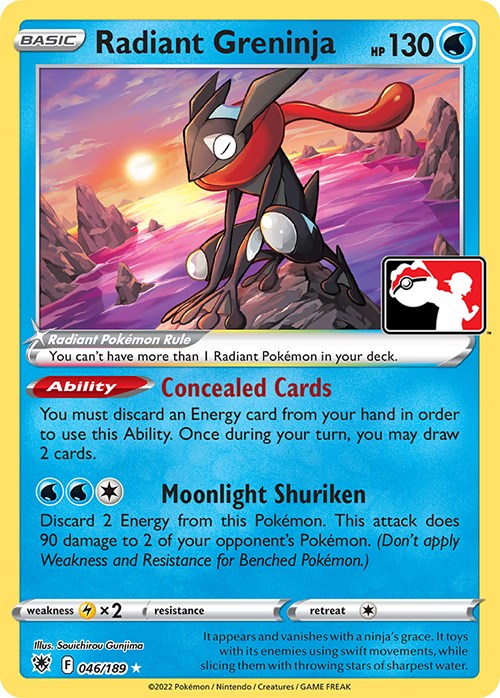 Radiant Greninja (046/189) [Prize Pack Series Three] | Kessel Run Games Inc. 