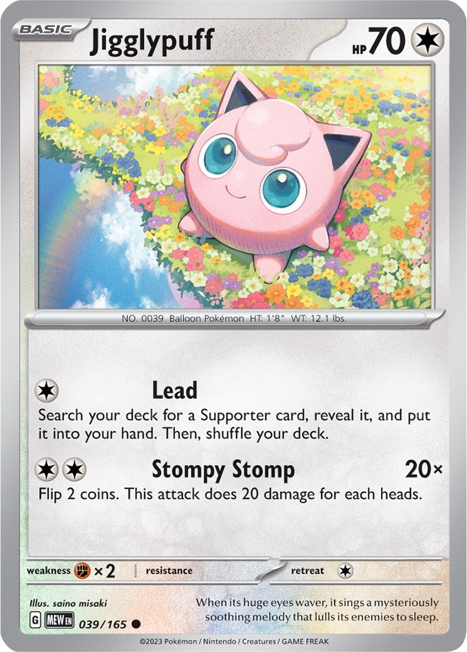 Jigglypuff (039/165) [Scarlet & Violet: 151] | Kessel Run Games Inc. 