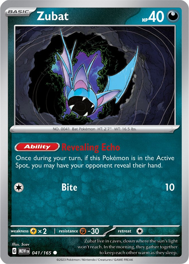 Zubat (041/165) [Scarlet & Violet: 151] | Kessel Run Games Inc. 