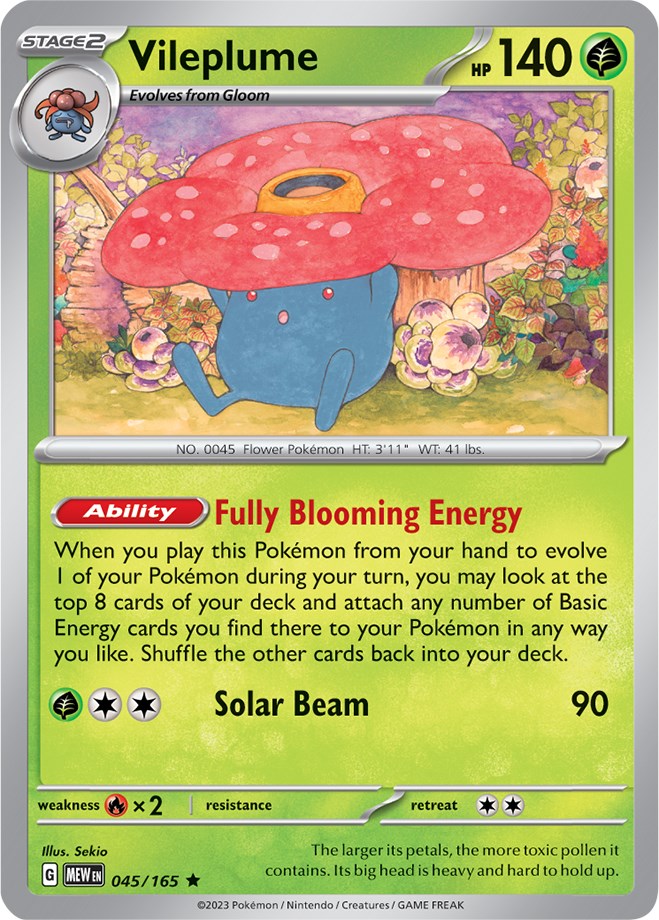 Vileplume (045/165) [Scarlet & Violet: 151] | Kessel Run Games Inc. 