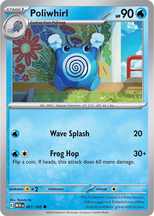 Poliwhirl (061/165) [Scarlet & Violet 151] | Kessel Run Games Inc. 