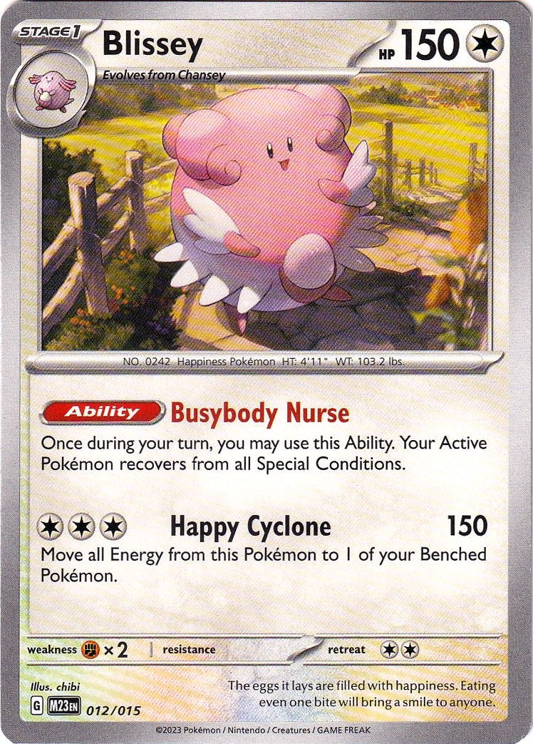 Blissey (012/015) [McDonald's Promos: 2023 Collection] | Kessel Run Games Inc. 