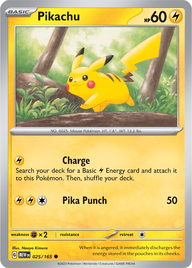 Pikachu (025/165) [Scarlet & Violet: 151] | Kessel Run Games Inc. 