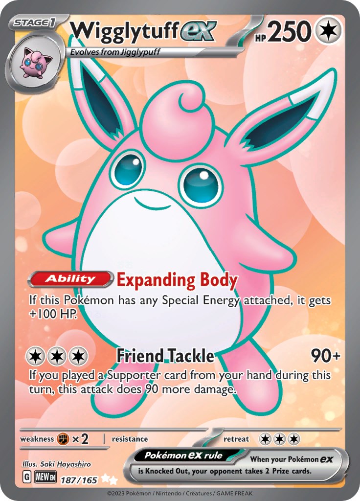 Wigglytuff ex (187/165) [Scarlet & Violet: 151] | Kessel Run Games Inc. 