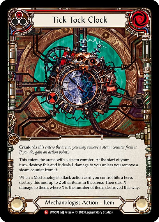 Tick Tock Clock [EVO074] (Bright Lights)  Rainbow Foil | Kessel Run Games Inc. 