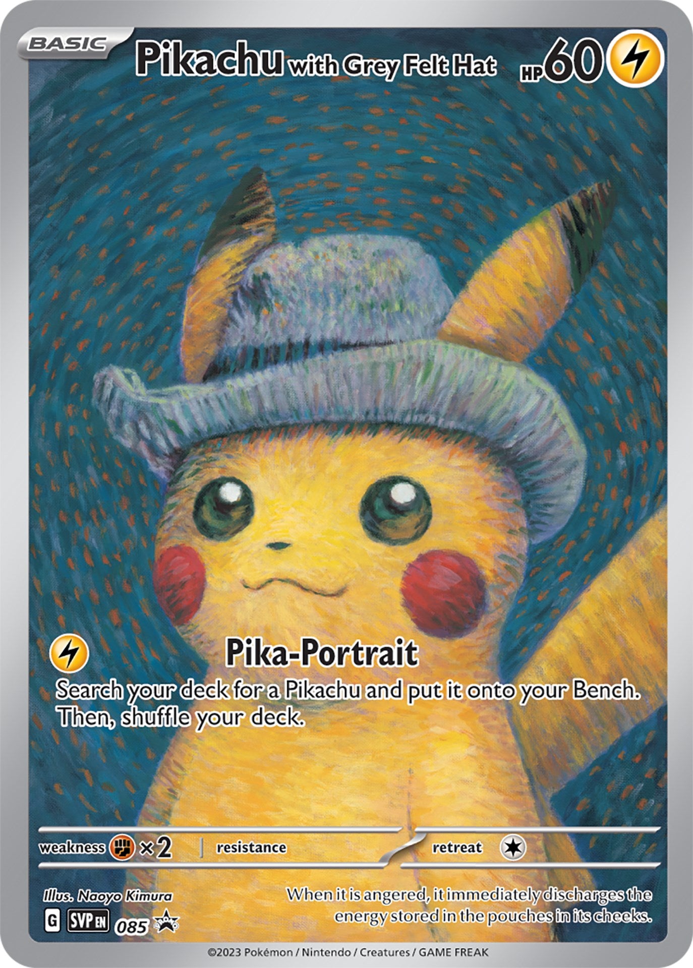 Pikachu with Grey Felt Hat (085) [Scarlet & Violet: Black Star Promos] | Kessel Run Games Inc. 